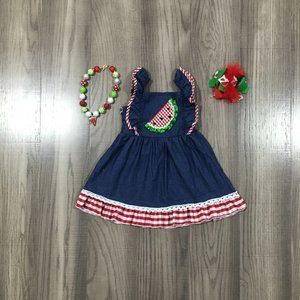 Girls Boutique Watermelon dress set